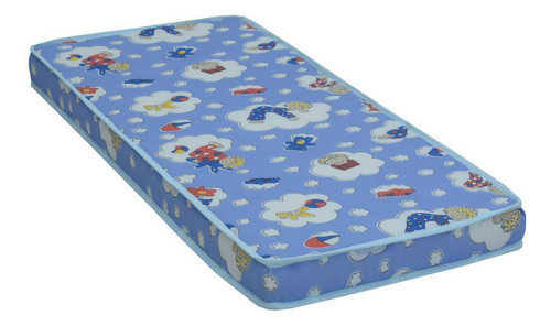 Colchão Infantil Ortobom Baby Benoit 60x130x10 D18 Cor Azul-marinho