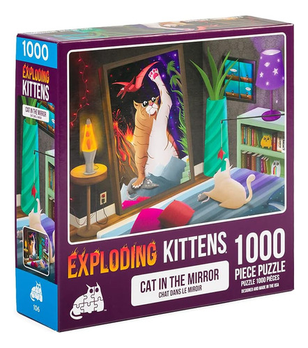 Rompecabezas Exploding Kittens De 1000 Piezas - Cat In Th...