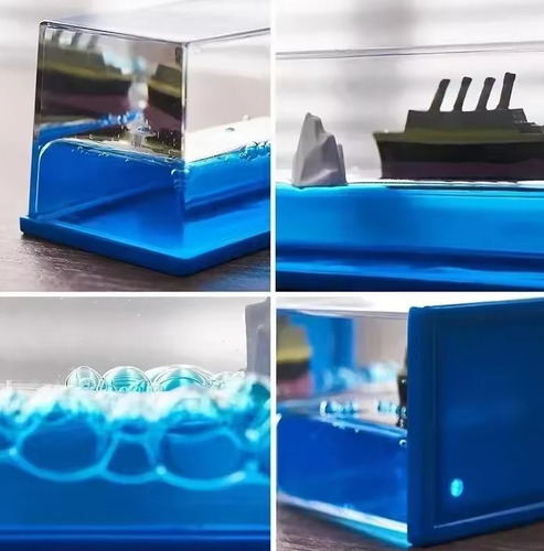 Barco Titanic Insumergible Base Led Incluido Tulipan