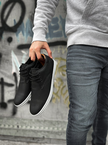 Zapatillas Zapato De Vestir Cuero Hombre Urbanas