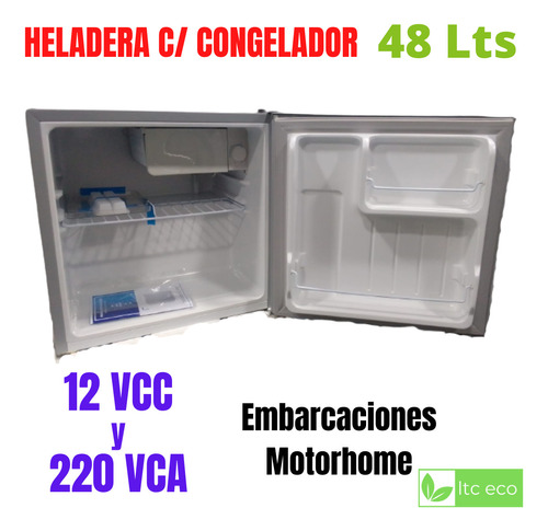 Heladera 48 Lts Congelador 12 Vcc Y 220 Vca Motorhome