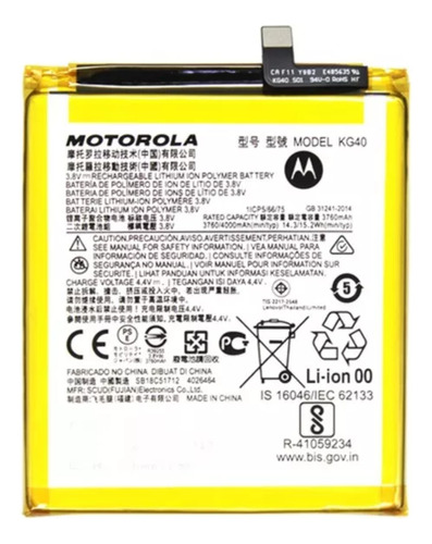 Bateria  Motorola Moto Kg40 G8 Play Xt2015 Xt 2016 Tienda 