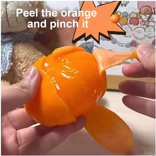 Squishy Mandarina Naranja Para Apretar Antiestres Naranja