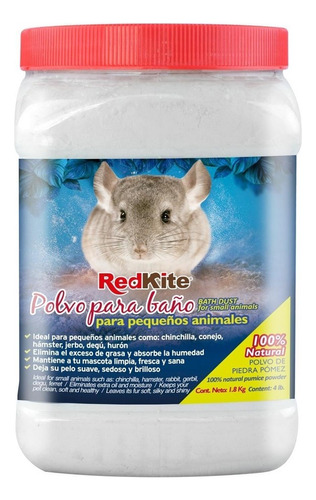 Arena O Polvo Para Baño De Chinchillas De 1.8kg Redkite