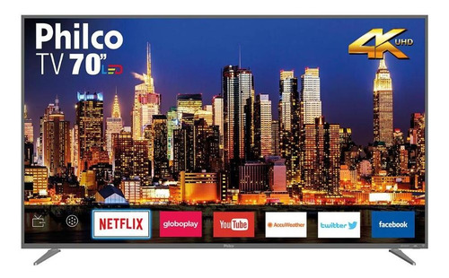 Imagem 3 de 3 de Smart Tv Philco 70 Ptv70q50snsg 4k Led - Netflix Bivolt