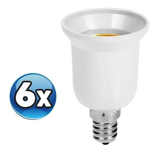 Pack De Adaptadores De Socket E14 A E27 Para Ampolletas Led