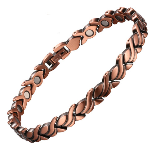 Elegante Pulsera Manilla Magnetica Con Aleación En Cobre 