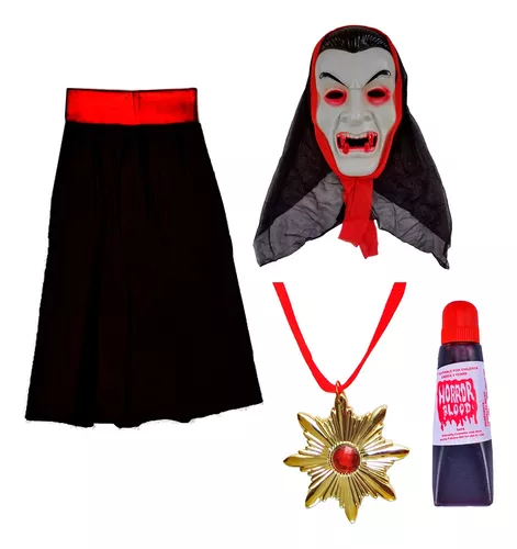 Fantasia de vampiro infantil halloween sulamericana