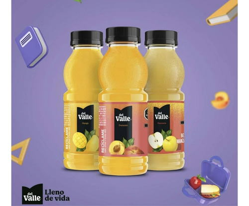 Jugo Del Valle 16 Piezas 237ml Mango Durazno Manzana