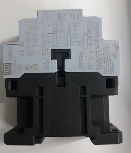 Contator Weg Tripolar Cwb9 220v 9a Para Guincho Csm