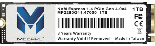 Megapc Pcie Ssd 1tb Nvme M.2 2280 Disco Duro Interno De Esta