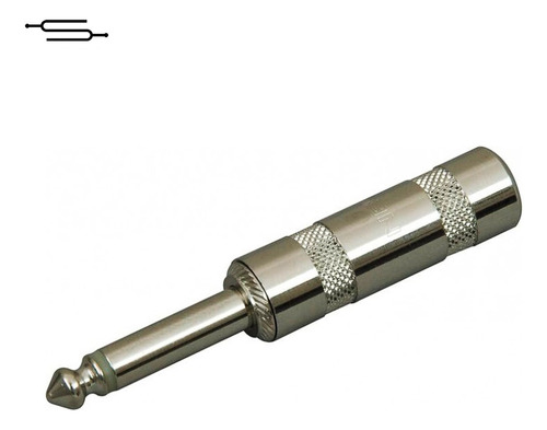 Imagen 1 de 5 de Ficha Conector Plug Ts Mono Metalico Pro - Seetronic St201