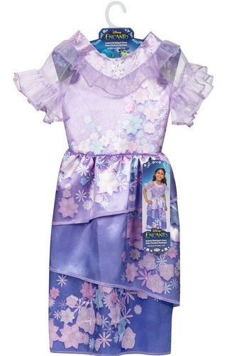 Disfraz Encanto - Vestido Isabela Madrigal - Talle 4-6 Jakks