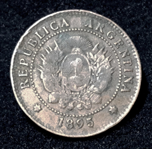 Moneda Argentina 1 Centavo. Patacón. Cobre. Año 1895. 55066