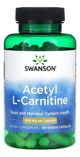 Acetyl L-carnitine, 500 Mg, 100 Veggie Capsules / Swanson
