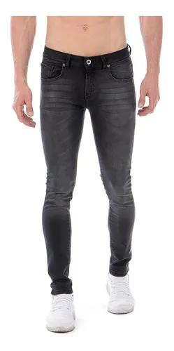 Pantalón Mezclilla Stretch Opps Jeans Hombre Negro Stone