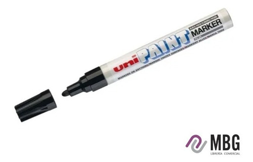  Marcador Uni-paint Px20 Negro / Tinta Al Solvente