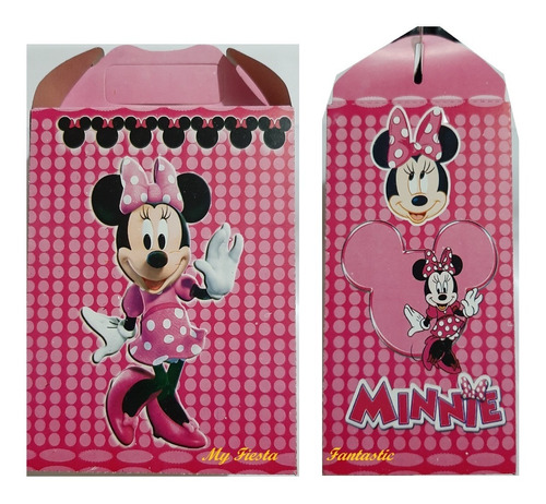 Minnie Mouse Mimi Paq 20 Dulceros Cajitas Bolo Feliz Daysi