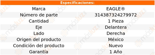 (1) Base Amortiguador Del Der Fiat Strada 1.6l 4 Cil 12/15