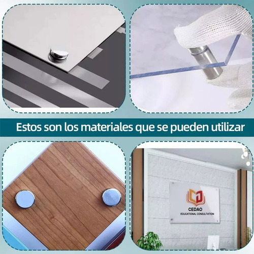 Chapetón Para Vidrio 12x70mm Inox S049-30
