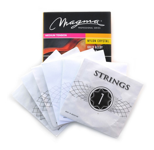 Imagen 4 de 4 de Encordado Cuerdas Guitarra Criolla Clásica Magma