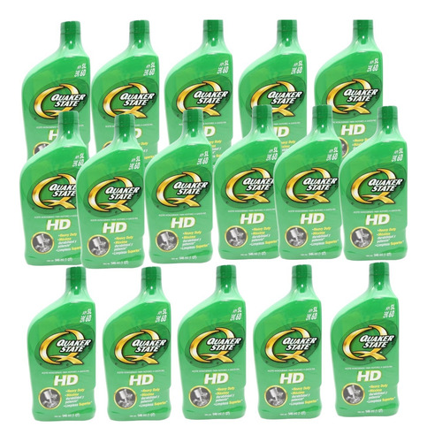 Aceité Monogrado Sae60 Hd Quaker State 946ml C/u 16pz