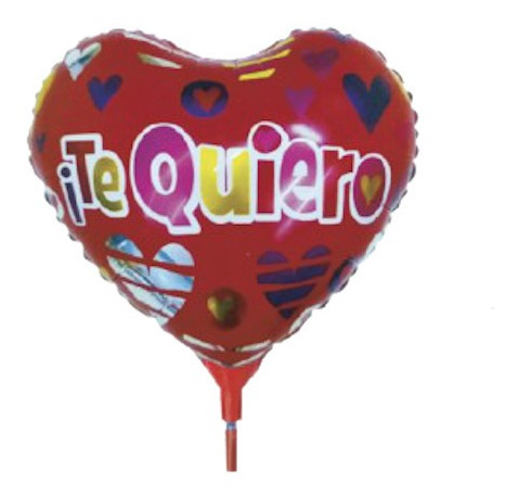 Globos Metalizados Te Quiero Te Amo 10 23cm Fiesta Enamorado