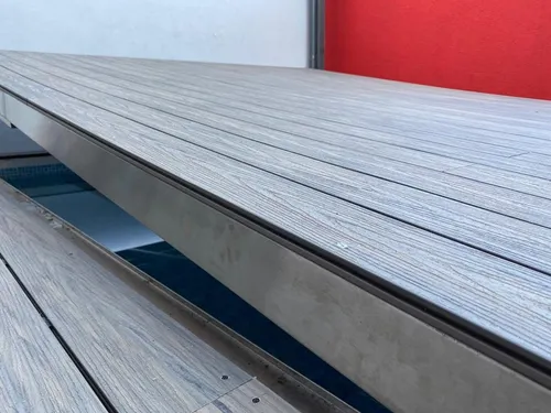 Deck Pvc Wpc Listón Co Extrusión Símil Madera Doble Faz