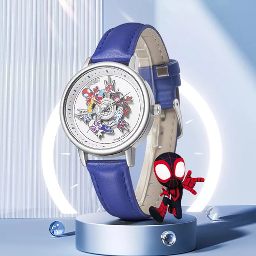 Relógio Analógico Marvel Spiderman Gwen Relógio Quartz Cue