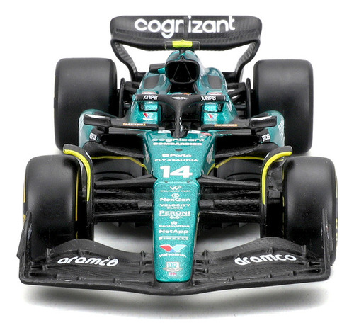 J Aston Martin Amr23 #14 Alonso Fórmula Bburago F1 1:43