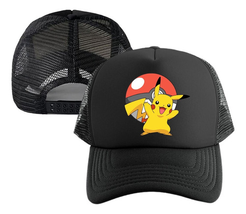 Gorra Pokebola Pikachu Cachucha Malla Adulto-niño