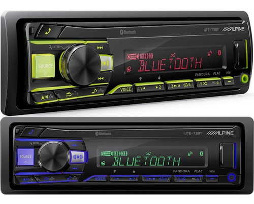 Estereo Bluetooth Usb Alpine Ute 73bt Multicolor Audio Auto