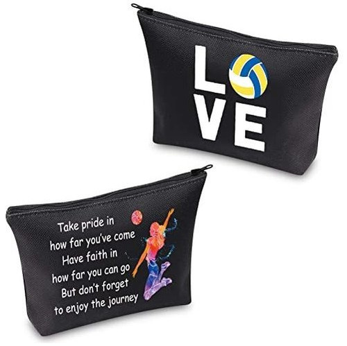 Regalos De Voleibol Amor Bolso De Maquillaje Bolsa De 12kzj