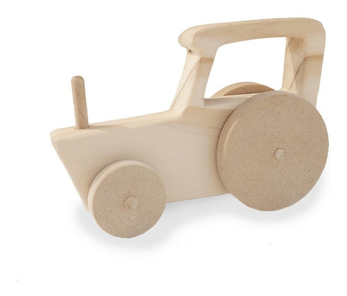 Tractor De Madera Juguete Souvenir - Bc