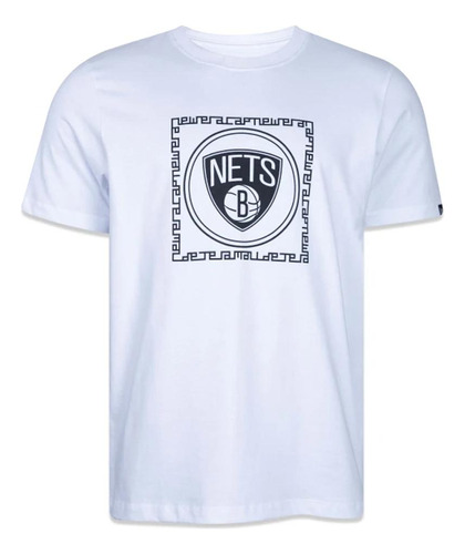 Camiseta New Era Brooklyn Nets Old Culture Branco