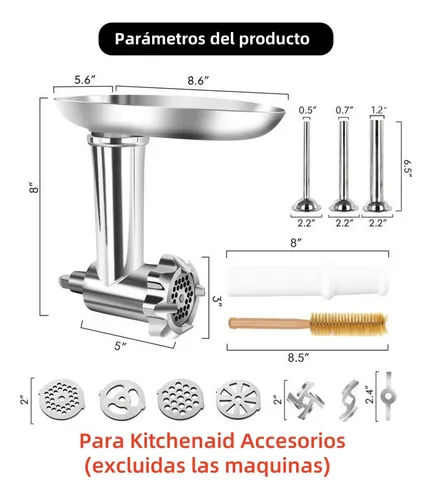 Accesorio Aditamento Moledora Carne Para Kitchenaid Acero