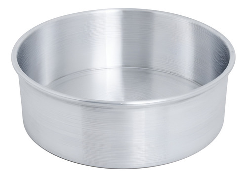 Molde De Aluminio Grande Pastel Redondo Hornear 20 Cm Color Gris