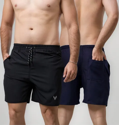 Kit 2 Bermuda Short Tactel Academia Corrida Praia Masculino