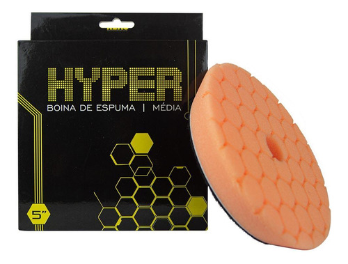 Boina Espuma Laranja Média Refino Hyper 5 Polegadas Kers