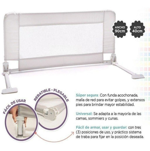 Imagen 8 de 9 de Baranda De Cama Plegable Y Universal - Baby Innovation