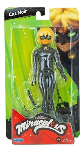 Playmates Miraculous Cat Noir Figura Muñeco 12cm