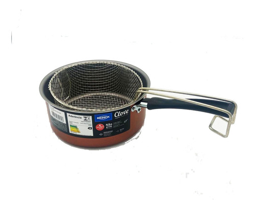 Olla Freidora Con Cestillo Aluminio Brinox Clove 20cm 2,65l