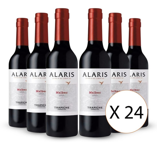 Vino Tinto Alaris Malbec Trapiche 187 Ml Caja X24 01almacen 