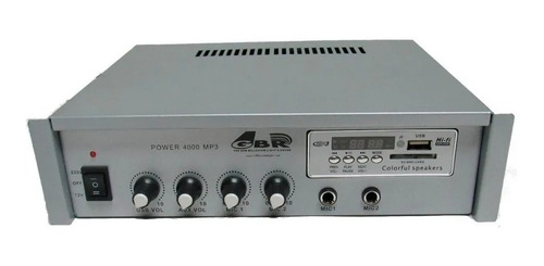 Amplificador Power 4000 Mp3 40watts Usb Publicidad 12v  220v