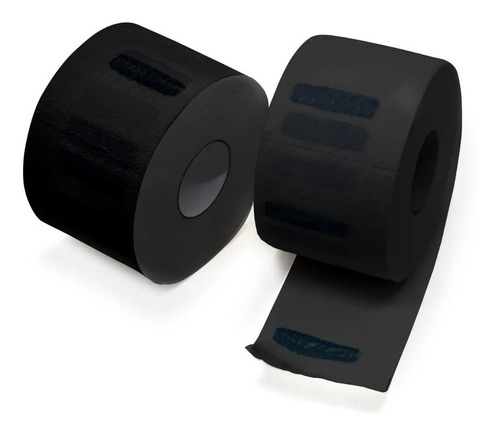 Papel Cuellero Desechable Elástico Barbería - Negro