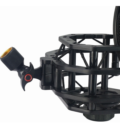 Imagen 8 de 10 de Shock Mount Con Pop Para Microfono Condenser Marca Elefir