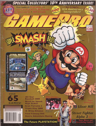 Game Pro  128 Revista Videojuegos Smash Bros Usado (ver Foto