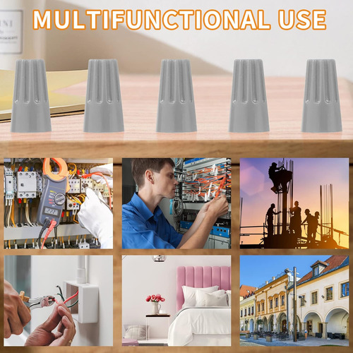 100pcs Wire Connectors Nuts Electric Wire Caps Insulating...