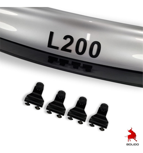 Deflector Capot Bicolor Con Logo Mitsubishi L200 2015-2018