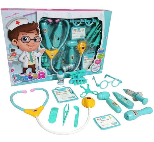 Estuche Para Doctor Small Niño Azul